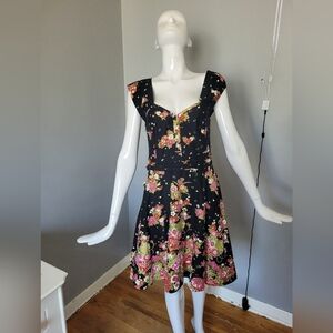 Handmade Beaded Pinup Style Dress, VGUC, Size M